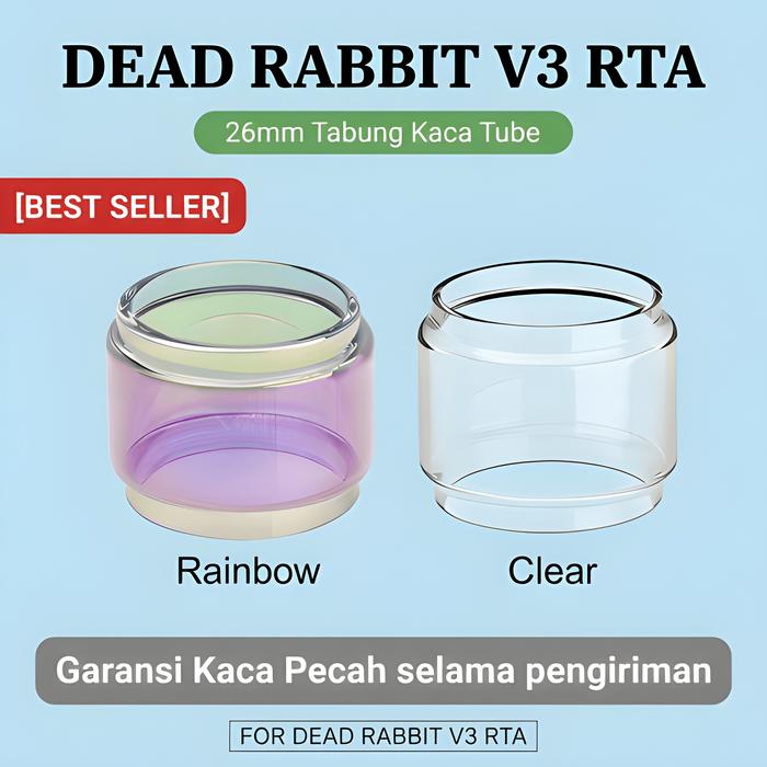 MURMER DEAD RABBIT V3 RTA Replacement Glass | tabung kaca tube tank