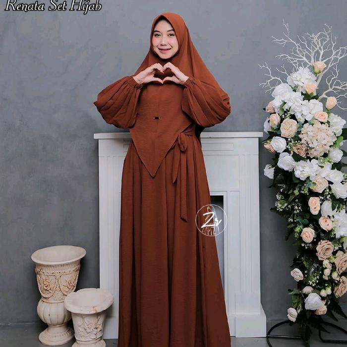 •RENATA DRESS SET HIJAB by ZR