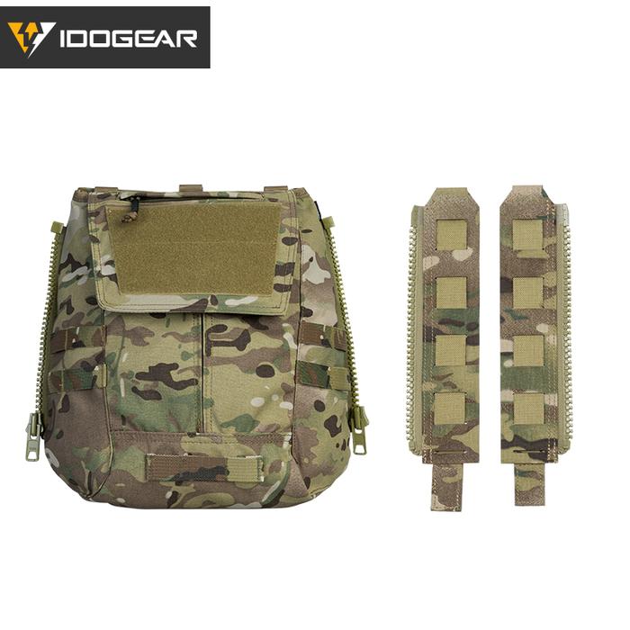 Special Edition IDOGEAR Tactical Panel Zip on Pouch Backpack Plate Carrier Bag for CPC AVS JPC2.0 Ve