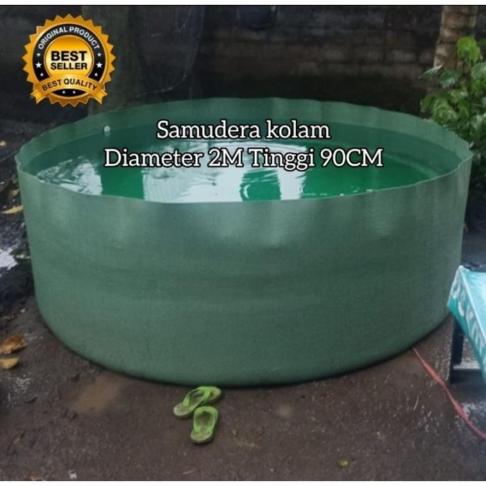 kolam bundar D2 T90//kolam tanpa rangka/kolam budidaya lele/kolam budidaya nila/kolam budidaya ikan