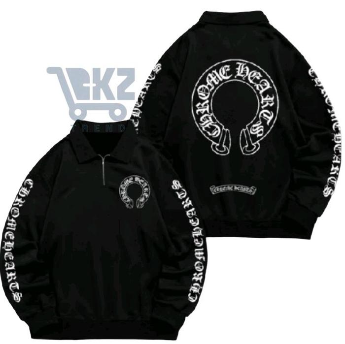 Sweater Halfzip Chrome Hearts Rolling Stone Unisex lokal