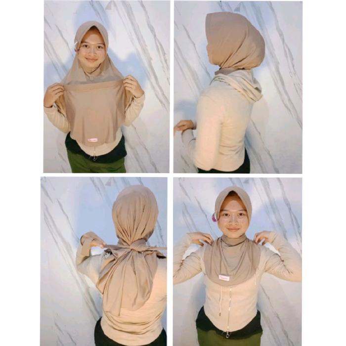 kerudung bergo dinas sport/ bergo polwan