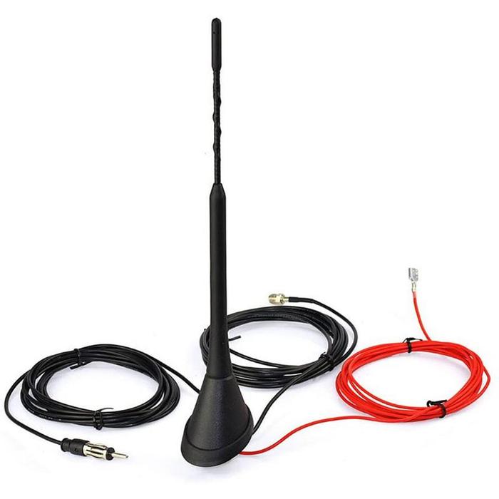 Car Antenna Set Radio Amplified Splitter AM FM Radio Antenna Aerial