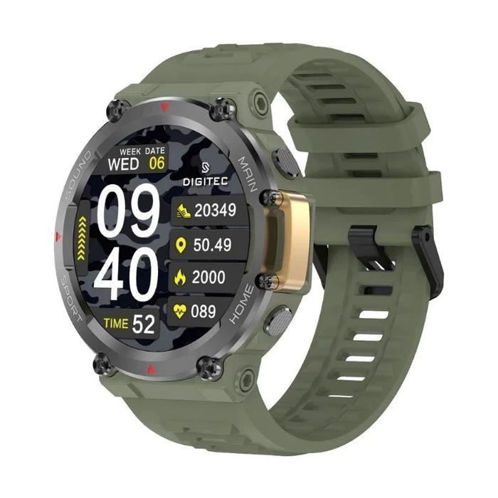 Watch Jam Tangan Pria Smart Watch Digitec Gama Original Sw Strap Rubber (Abyme)