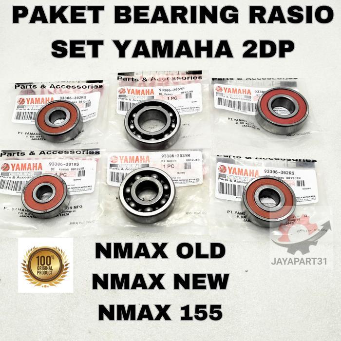 PAKET BEARING RASIO SET YAMAHA 2DP NMAX OLD, NMAX NEW, NMAX 155