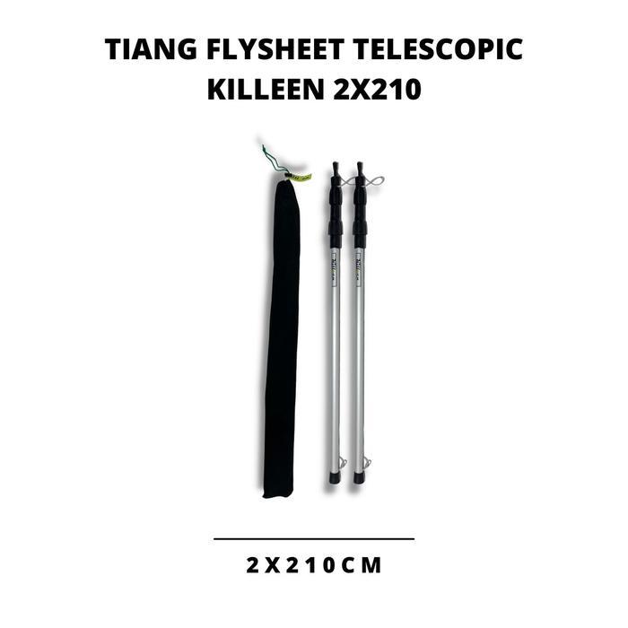 Eiger - BISA COD Tiang Flysheet Teleskopik KILLEEN 85 - 260 Cm - Tiang Double - Tarptent Awning Tend