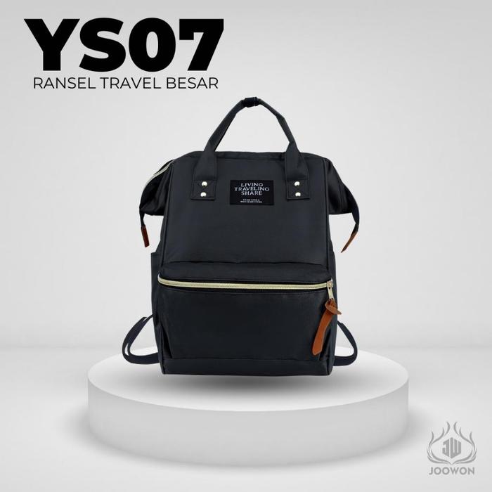 Tas Ransel Anello BackPack Multifungsi Canvas Double Zipper Import High Quality Terlaris - YS07 Tren