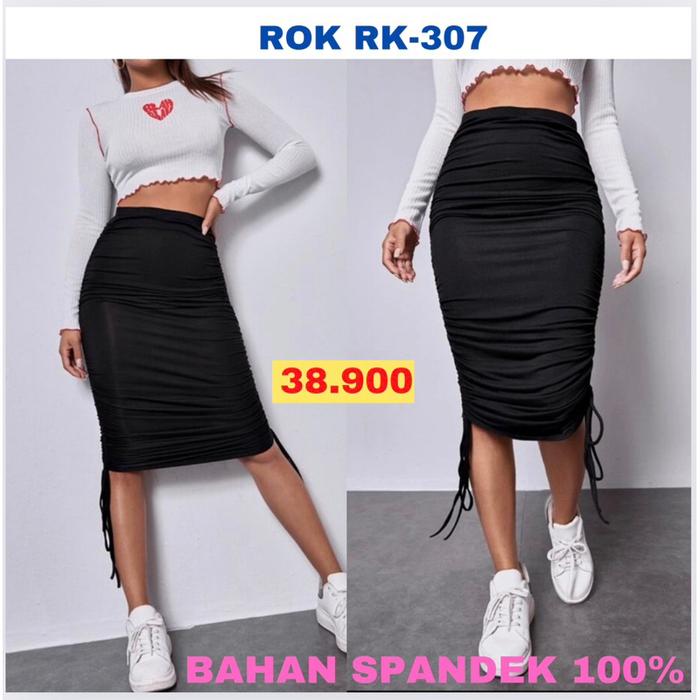 TERBARU ROK KOREA SERUT (RK-307) BAHAN KNITT SPANDEK NITA