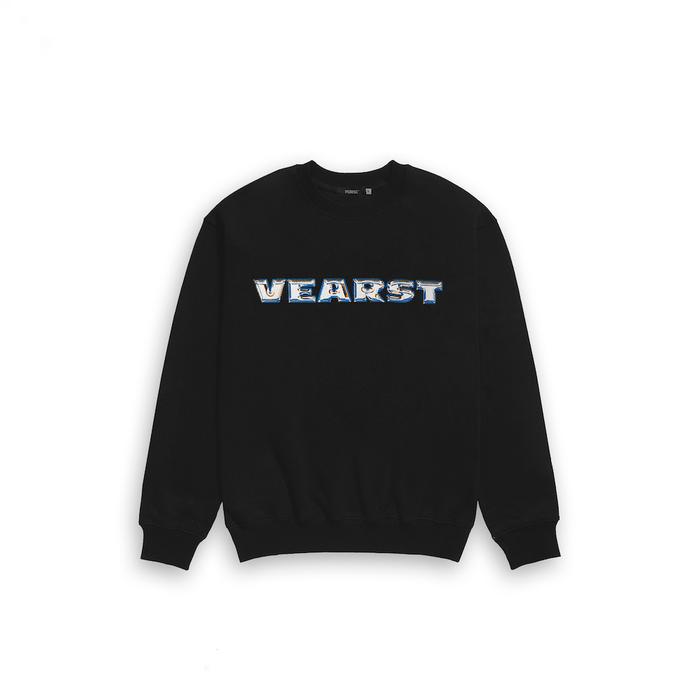 Vearst Crewneck Beth Black Fleece Pria Wanita Sweater
