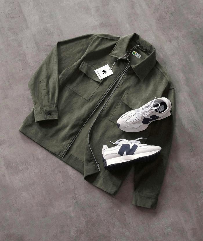 Sai.Co - Afterglow Corduroy Zipper Jacket Work Jacket Polos Berkualitas