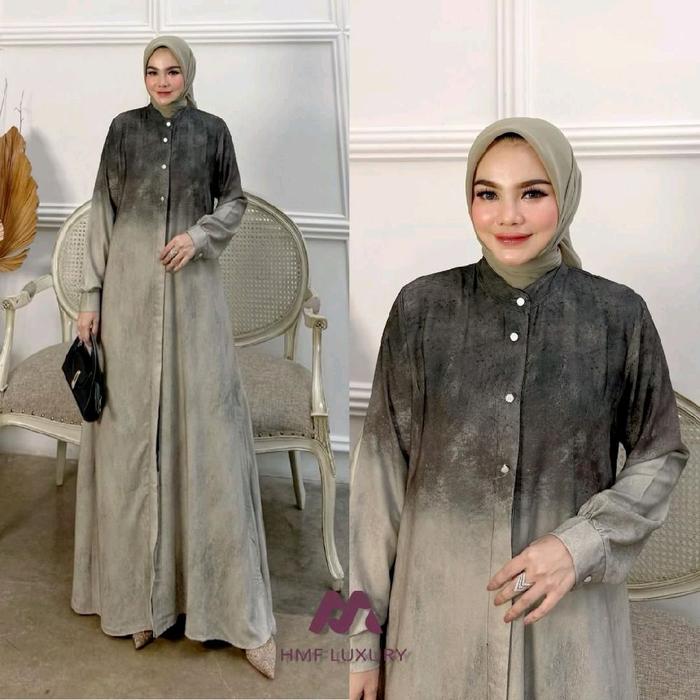 Mona dress vol 3 by hmf luxury gamis muslim wanita