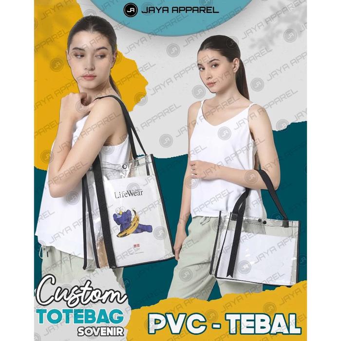 Totebag Mika PVC Tebal-Shoppingbag Mika Bening-Sovenir Tas Mika-Raihsa