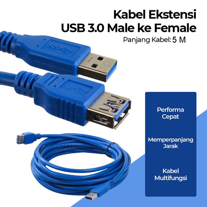 Mtos Mall | Kabel Ekstensi USB | Extension USB 3.0 | Kabel USB Male Female