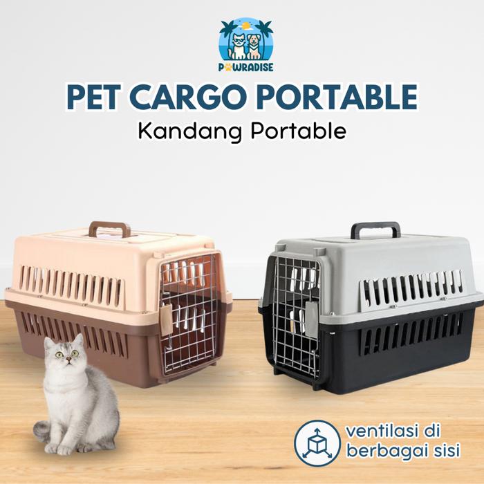 KANDANG KUCING / PET CARGO / PET CARRIER / KANDANG KELINCI / KANDANG MUSANG /ADA TRAY PINTU BESI COD