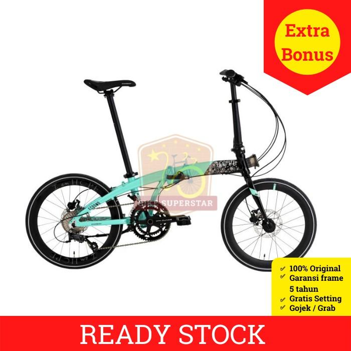 (COD) SEPEDA LIPAT 20 INCH ELEMENT ECOSMO Z9 HOPE ALLOY 9 SPEED CAKRAM HIDROLIK KASKADA Wanita Outdo