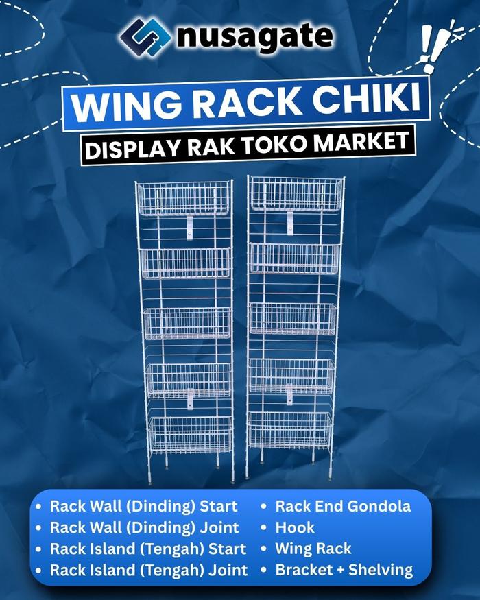 PROMO Wing Rak Ciki Market/Rak Snack/Rak Warung MURAH | Barang Di Kirim Langsung Dari Pabrik (Tinggi