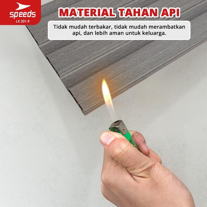 SPEEDSWPC Wallpanel Wall Panel Kayu Panel Wood Wood Panel Kisi Ringan Waterproof Perlengkapan Rumah 