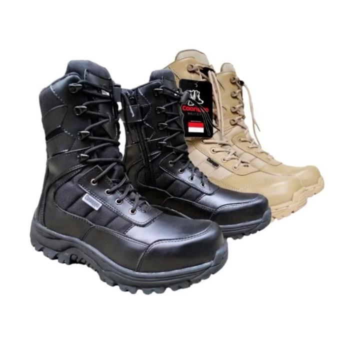 Sepatu PDL Boots Tactical Predator BLAK CREM