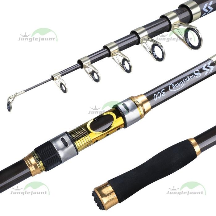 TERLARIS Sougayilang Joran Pangcing 2.1m-3.6m Carbon Teleskopik Danau Laut 210/240/270/300/360 Pangc
