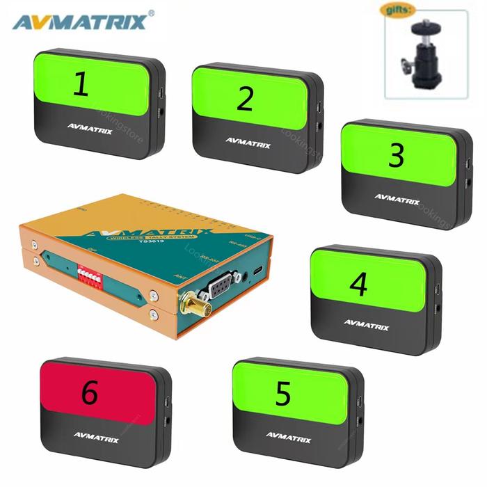 Avmatrix TS3019 Wireless Wired Multi-Camera Tally System PTZ Camera