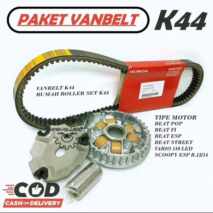 PAKET VANBELT+ RUMAH ROLLER SET ROLLER BEAT FI BEAT ESP BEAT POP BEAT STREET SCOOPY FI ESP VARIO 110