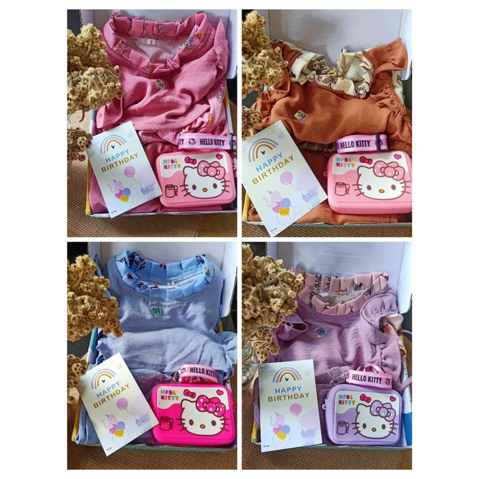 Hampers Kado Ulang Tahun Anak Perempuan 1 2 3 4 Tahun - Gift Box Hadiah Ultah Anak Cewek