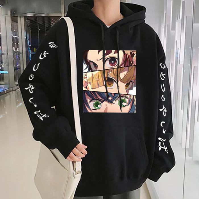 Hoodie Demon slayer eyes