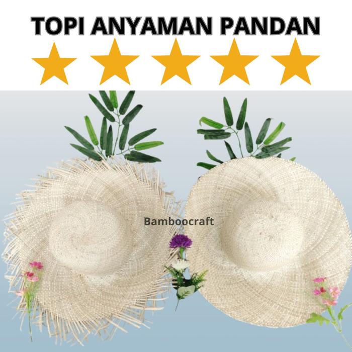 topi pria / topi pandan anyaman