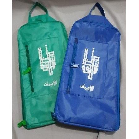 Tas Sepatu Sandal Santri Gontor Warna Hijau/Biru/Pink
