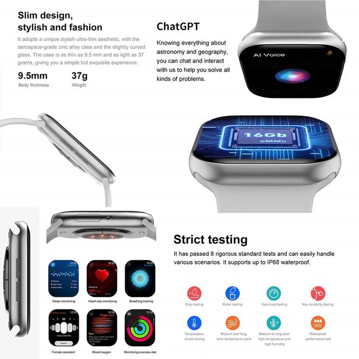 2025 New Men's Smart Watch Android IOS Mobile Bluetooth Call Blood Oxygen Monitoring Smart Watch Wom