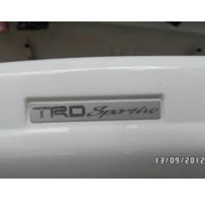 Emblem TRD sportivo lips spoiler plat aluminium Toyota Yaris, Fortuner, Rush