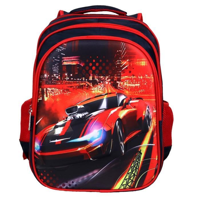SPECIAL Tas Sekolah Ransel Anak SD Laki-Laki Karakter Cars 3D Emboss + Lampu