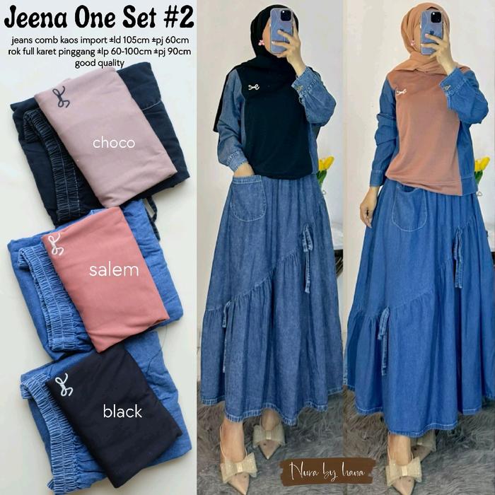 JEENA ONE SET//HELITA Setelan Rok By Athaya