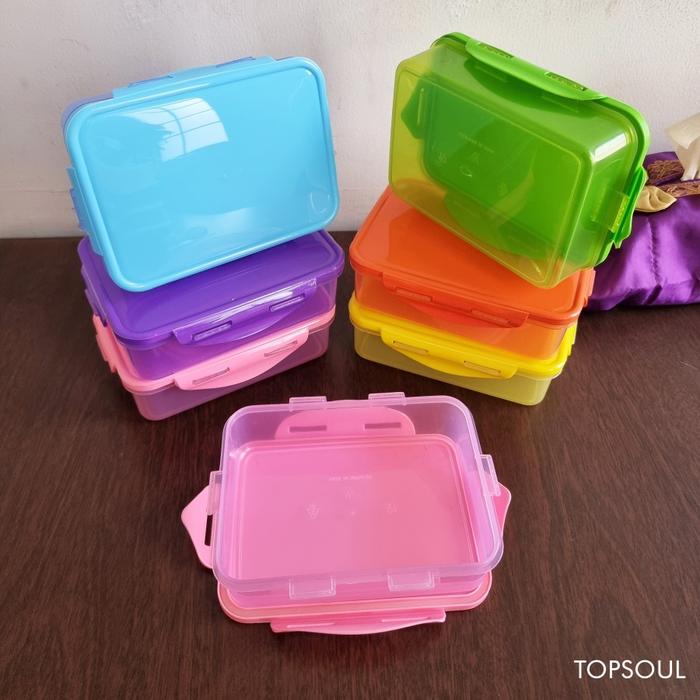 Kotak Makan JEPIT 650ml POLOS / Lunch Box Bekal Rantang Catering LB650