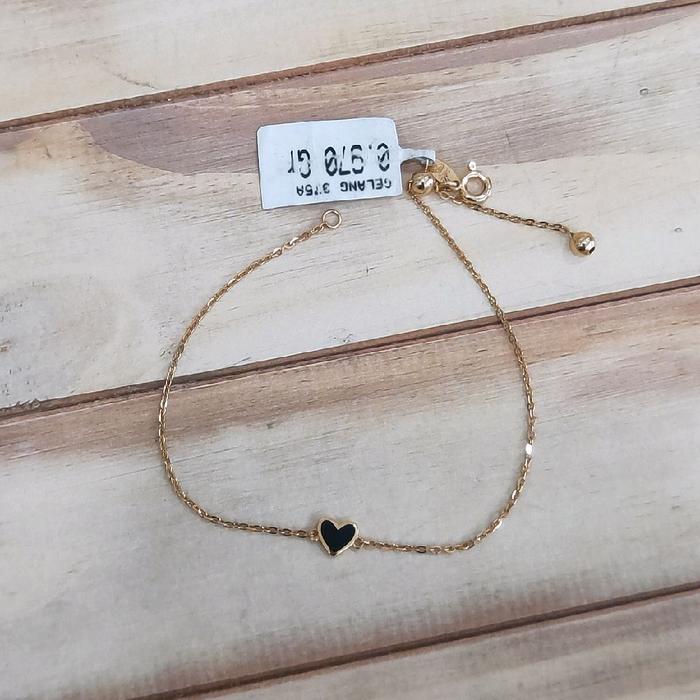 Gelang Serut Rantai Model Love Cat