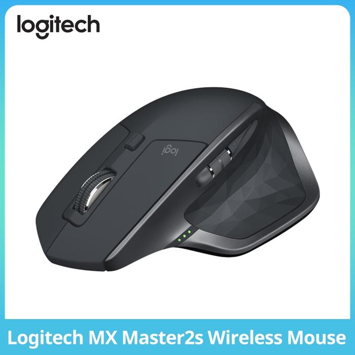 Logitech MX Master2s Mouse Nirkabel Bluetooth Dual-Mode High-End