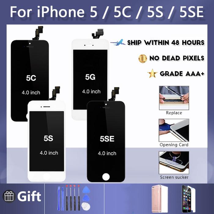 For iPhone 5 5C 5S SE LCD Display Screen Digitizer Replacement
