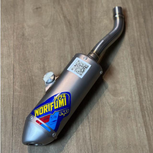 SILENCER KNALPOT NORIFUMI EVO STAINLESS FOR YZ 125 X ORIGINAL