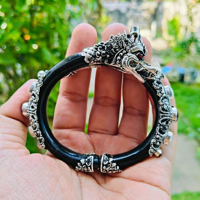 gelang uli hiasan naga dan ukiran bali