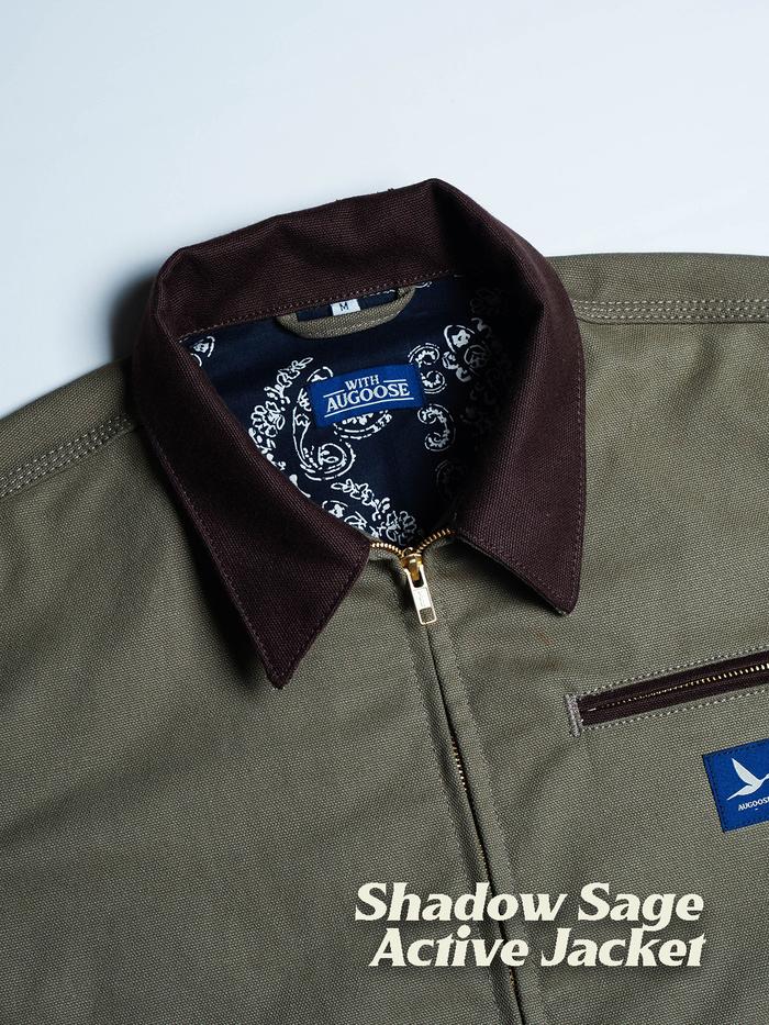 Augoose Active Jacket Shadow Sage Duck Canvas