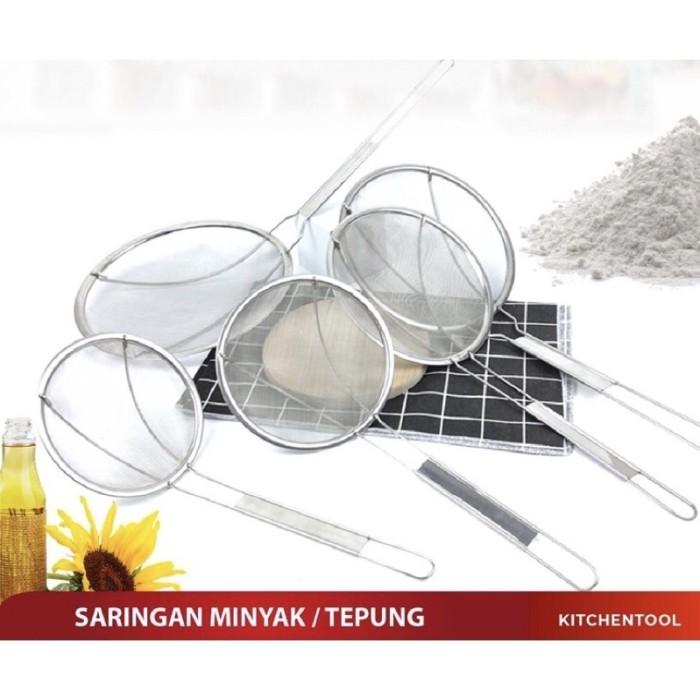 Serok Saringan Bawang Minyak Stainless Saringan Halus Saring Tepung