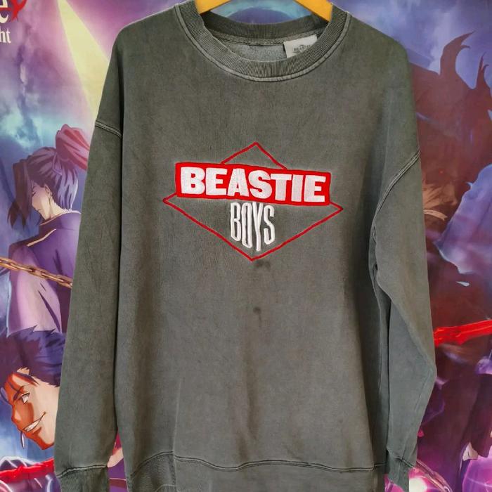 Beastie Boys x Factorie Official Band Embroidered Logo Crewneck Sweatshirt Cn Jaket Jacket Rap Rock 