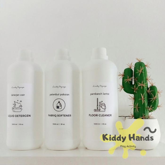 Botol Refill Minimalis untuk Cairan Rumah Tangga Laundry, Dapur, dan Pembersih