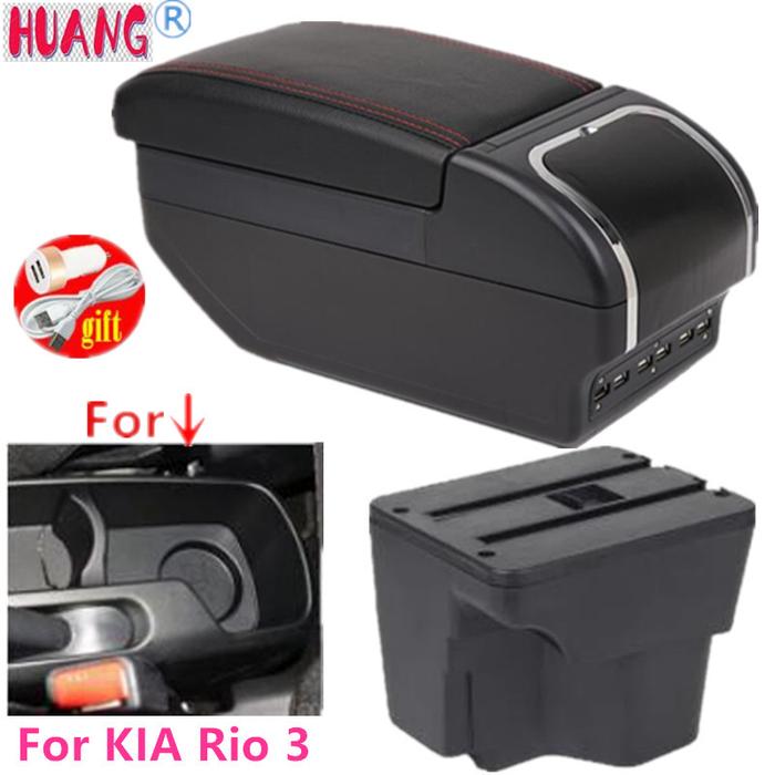For KIA Rio 3 armrest box KIA K2 X-line Rio 3 2011 2012 2013 2014