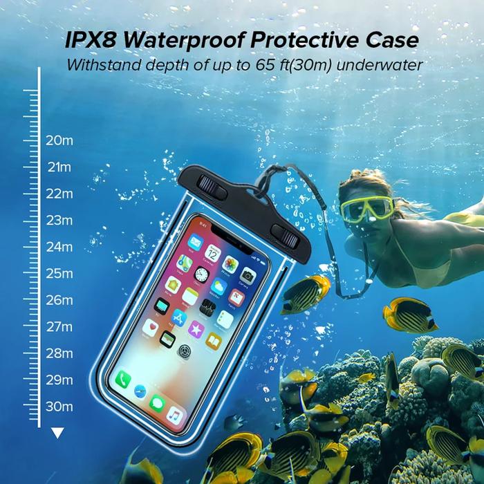 Waterproof Bag Hp Kantong Hp Anti Air Waterproof Case Handphone Tas Plastik Holder Motor