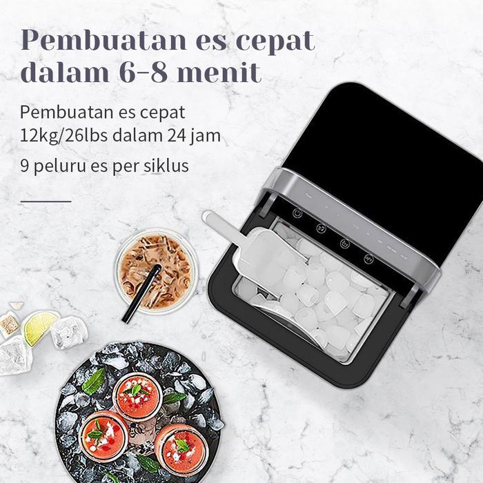 Ice Maker Portable Mesin Es Mesin pembuat es batu Smart Wifi Control