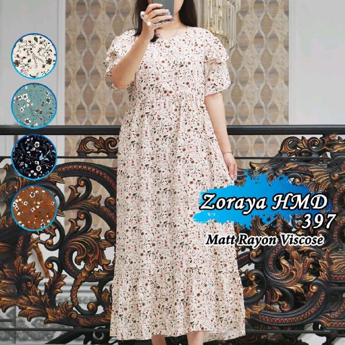 Zoraya Hmd 397 Daster Rayon Tangan Pendek