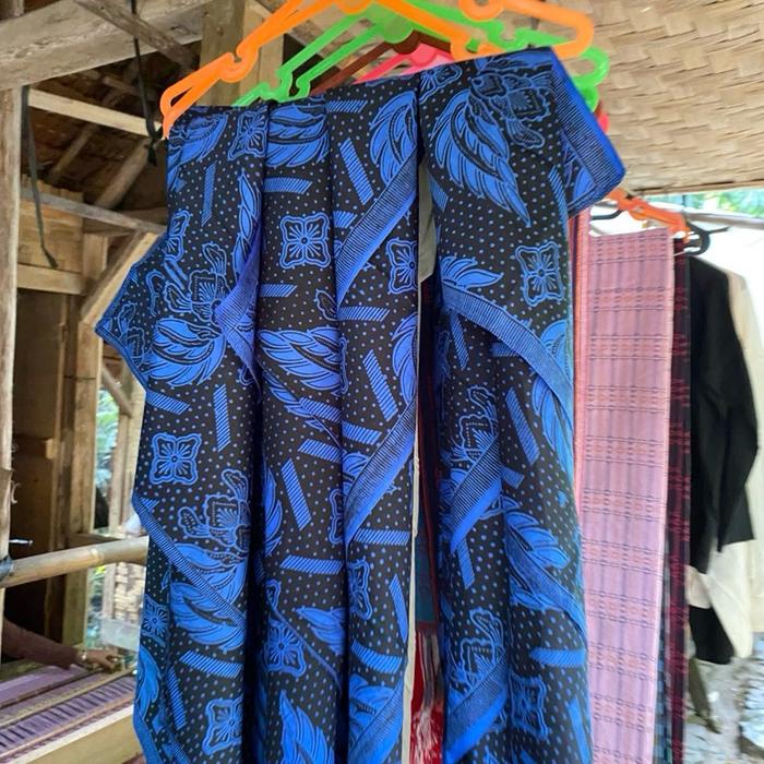 Slayer ikat kepala khas baduy batik biru Segitiga