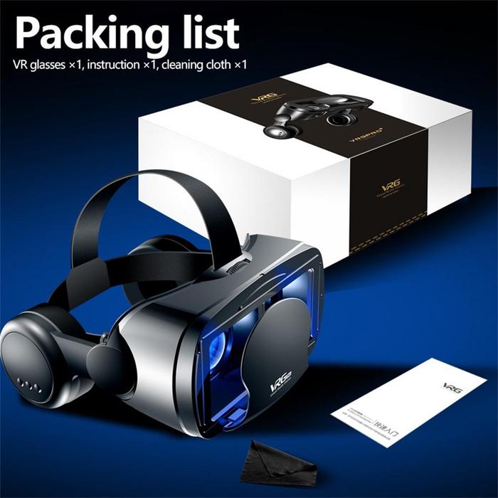 HOT SALE! 2 In1 VR Kacamata Layar Penuh Tahan Lama Virtual 3D Reality