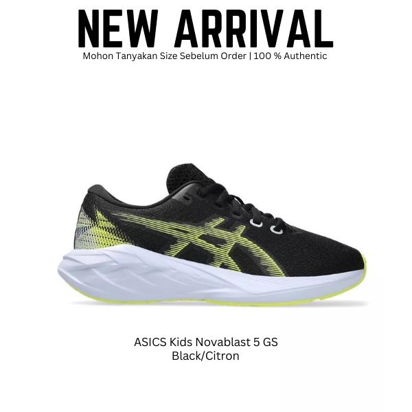ASICS Kids Novablast 5 GS | Sepatu lari Anak anak Pria dan Perempuan 100% ORIGINAL